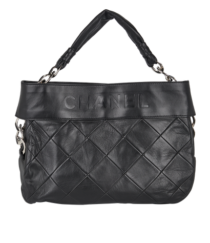 Quilted Logo Hobo, front view